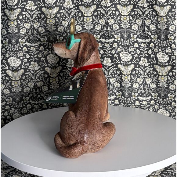 Holiday Dachshund Statue with Glasses & Bow Tie – 2026 New Year Dog, Wiener Dog - Picture 5 of 11